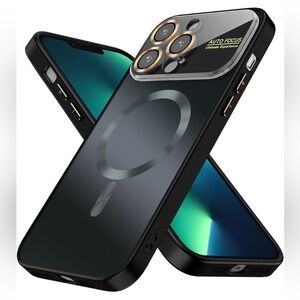 Magnetic for iPhone 13 Pro Max Case with MagSafe [Full Camera Lens Protector]